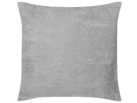 BELIANI Декоративные подушки Серый Набор из 2 обивочных чехлов 45 x 45 см Cord Look Гостиная Салон Спальня Современный