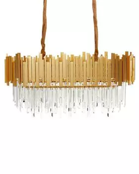 BELIANI Люстра Золотой алюминиевый потолочный светильник с кристаллами Гламурное освещение