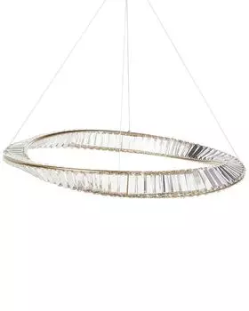 BELIANI Люстра Золотой Железный Подвесной Светильник со Светодиодными Кристаллами Гламурный Стиль