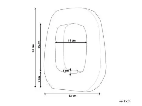 BELIANI Настольная лампа Черное дерево манго 42 см Лампочка с дизайном лампочки Геометрический длинный кабель с выключателем Ручная работа Спальня и гостиная, черный
