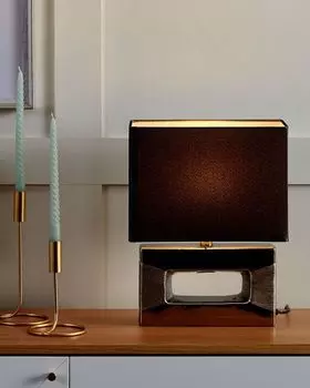 BELIANI настольная лампа серебряная фарфоровая основа ажурная ткань абажур серый длинный кабель с выключателем современный гламурный