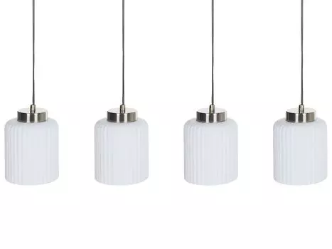 BELIANI подвесной светильник черный/латунный металл стекло современный элегантный для столовой, обеденной зоны, гостиной, кухни