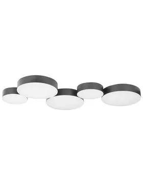 BELIANI потолочный светильник черный железный 5 оттенков 54 см для гостиной для гостиной для прихожей для спальни