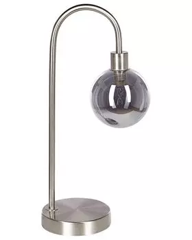 BELIANI Современная серебряная настольная лампа из стали и стекла для гостиной, спальни, серебро