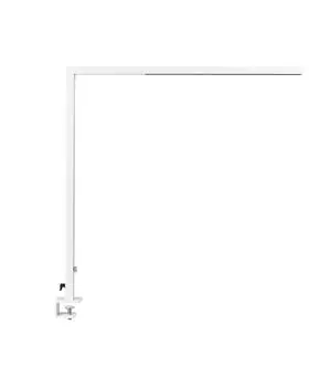 BELIANI Светодиодная настольная лампа из белого металла с контроллером, регулируемой яркостью, зажимная, современное офисное оборудование, зажим, рабочий свет, архитектурная лампа, белый