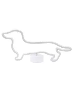 BELIANI светодиодный неоновый светильник, декоративная фигура, синяя, высота 20 см, украшение для собаки, таксы, на батарейках, для гостиной, спальни, офиса, прихожей, синий