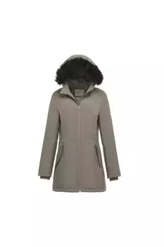 BELINDA' Теплая куртка-пуховик миди из искусственного меха с капюшоном Harvey&Jones, хаки