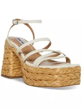 Belise женские кожаные сандалии на платформе с ремешками Steve Madden, цвет white leather