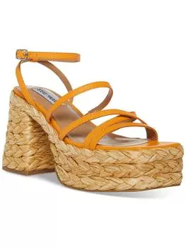 Belise женские кожаные сандалии на платформе с ремешками Steve Madden, цвет orange leather