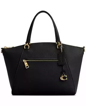 Белла Кожаная сумка Coach, черный