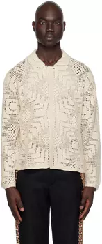 Бело-белая рубашка Bode Overdye