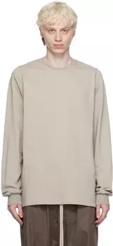 Бело-белый свитшот с круглым вырезом Rick Owens