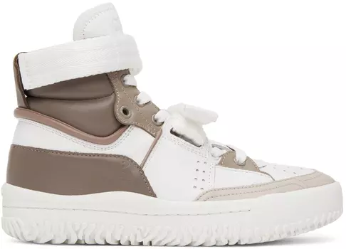 Бело-бежевые кроссовки Franckie Chlo