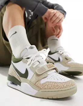 Бело-бежевые кроссовки Jordan Air Legacy 312 Low PSG