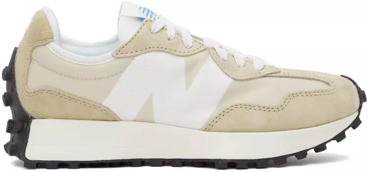 Бело-бежевые кроссовки New Balance 327