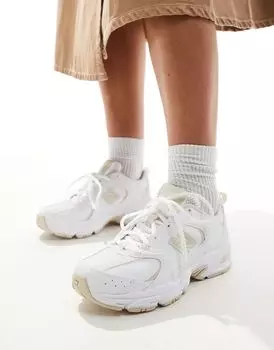 Бело-бежевые кроссовки New Balance 530