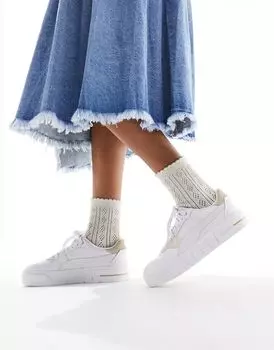 Бело-бежевые кроссовки PUMA Cali Court Match