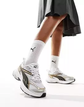 Бело-бежевые кроссовки PUMA Morphic
