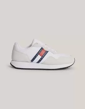 Бело-бежевые кроссовки Tommy Jeans Mid