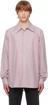 Бело-бордовая рубашка Kroner The Row