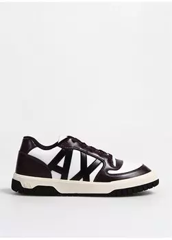 Бело-бордовые мужские кроссовки XUX179XV765 Armani Exchange, белый/бордовый
