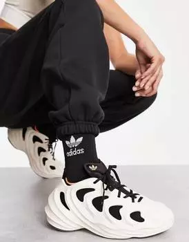 Бело-черные кроссовки adidas Originals adifom Q