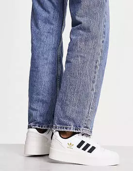 Бело-черные кроссовки adidas Originals Forum Bonega