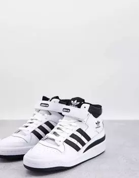 Бело-черные кроссовки adidas Originals Forum Mid