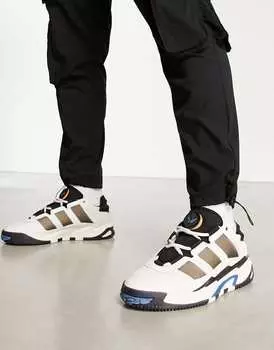 Бело-черные кроссовки adidas Originals Niteball