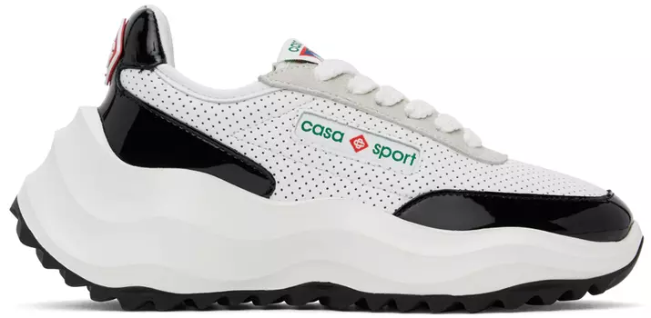 Бело-черные кроссовки Casablanca Atlantis