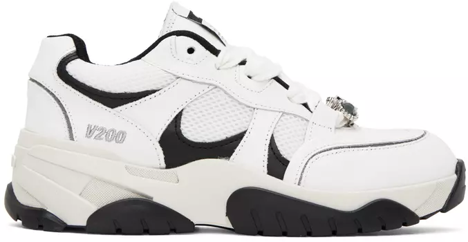 Бело-черные кроссовки Catfish Lo Axel Arigato