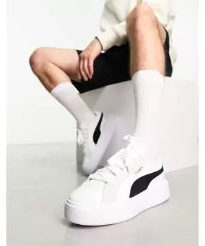 Бело-черные кроссовки Puma Oslo