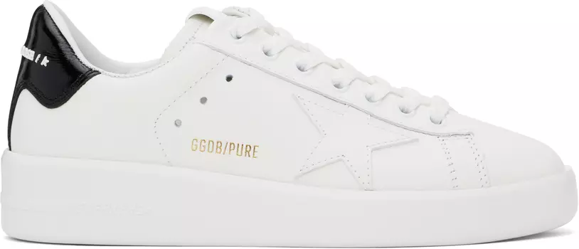Бело-черные кроссовки Purestar Golden Goose