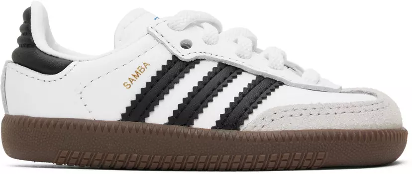 Бело-черные кроссовки Samba OG Baby Adidas Kids