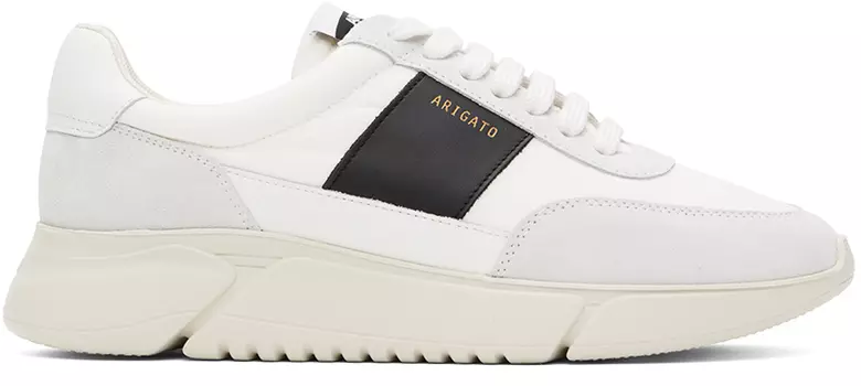 Бело-черные винтажные кроссовки Genesis Axel Arigato