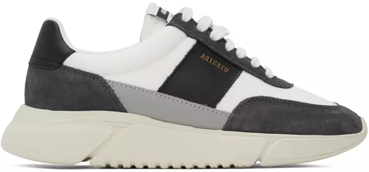 Бело-черные винтажные кроссовки Genesis Axel Arigato