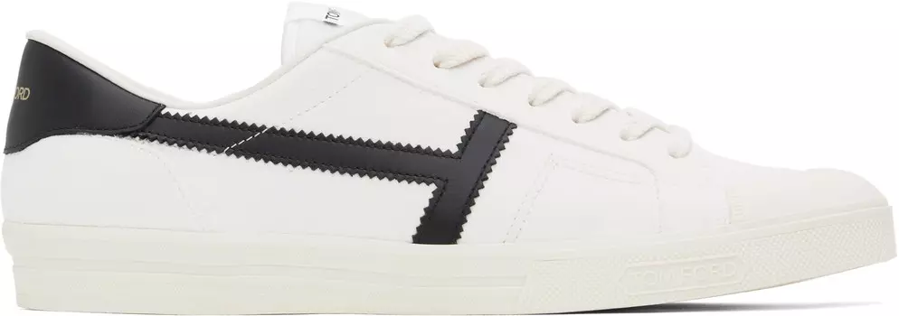 Бело-черные замшевые кроссовки Jarvis TOM FORD