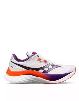 Бело-фиолетовые кроссовки для бега нейтрального цвета Saucony Endorphin Speed 4