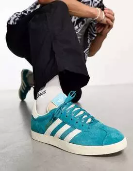 Бело-голубые кроссовки adidas Originals Gazelle