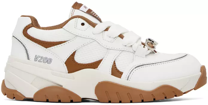 Бело-коричневые кроссовки Catfish Lo Axel Arigato