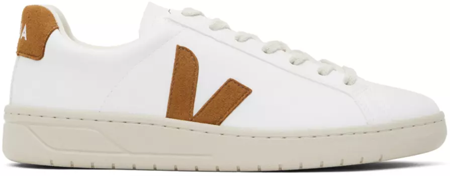 Бело-коричневые кроссовки VEJA Urca