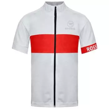 Бело-Красная женская классическая футболка с короткими рукавами на молнии rlewy13 389 Rossignol, белый