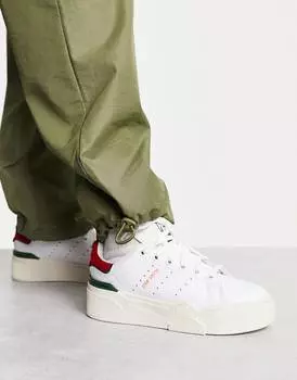 Бело-красно-зеленые кроссовки adidas Originals Stan Smith Bonega 2B