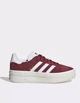 Бело-красные кроссовки adidas Originals Gazelle Bold