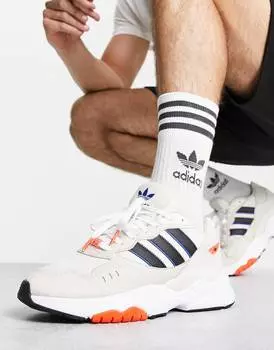 Бело-красные кроссовки adidas Originals Retropy F90