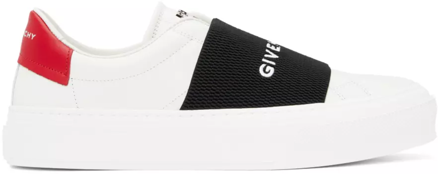 Бело-красные кроссовки City Sport Givenchy
