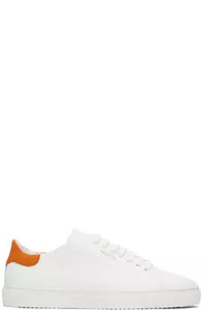 Бело-оранжевые кроссовки Clean 90 Axel Arigato