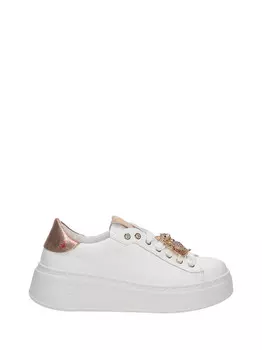 Бело-персиковые женские кроссовки Gio+