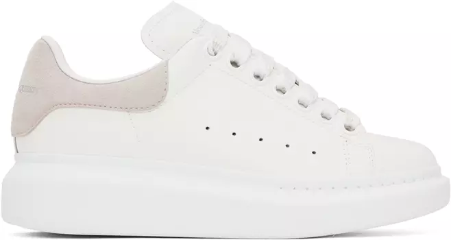 Бело-розовые массивные кроссовки Alexander McQueen