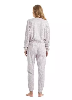 Бело-розовые женские пижамные штаны Blackspade